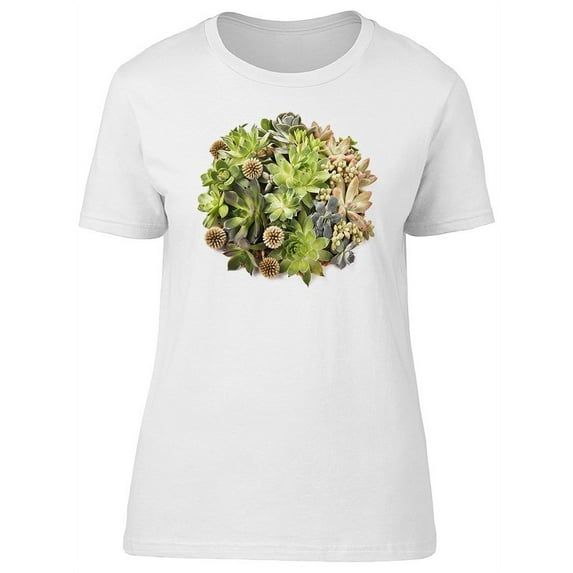 Cool Succulents Collage T-Shirt Women -Image by Shutterstock, Female Medium