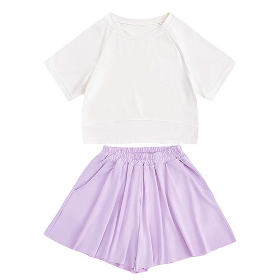 Cool Summer Athletic Wear Set For Kids Performance Sportswear Top And Shorts Outfit