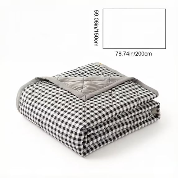 Cool Summer Cotton Comforter - Breathable, Moisture-Wicking, All-Season Lightweight Quilt for Hot Sleepers, Easy Care & Versatile Use