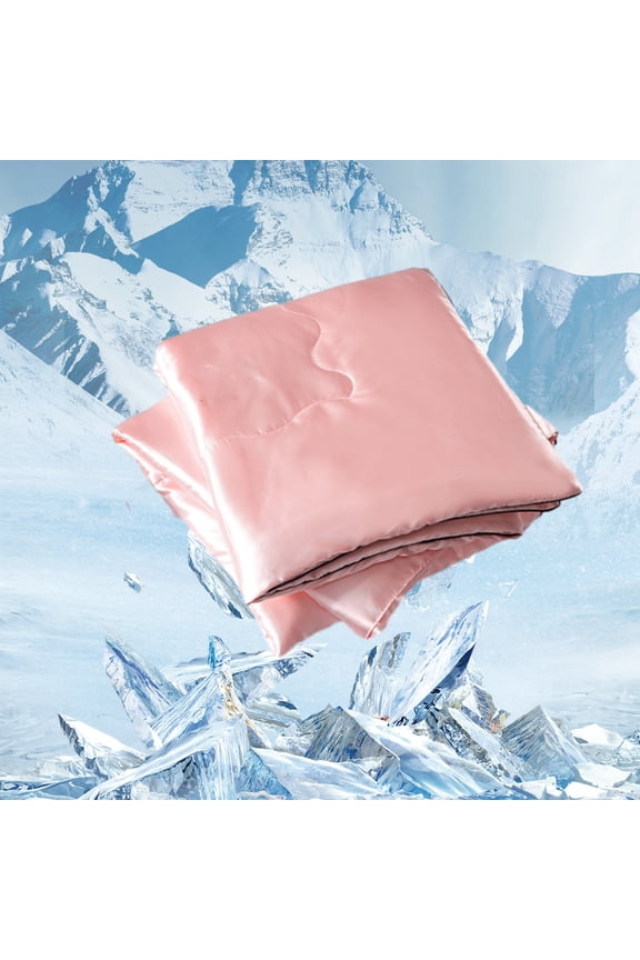 Cool Summer Quilt, Lightweight Conditioning Washed Silk, Breathable Ice Silk, Thin Cooling Comfort, Solid Color Design, Ideal for Adults, Perfect for Dorm Rooms, Luxurious Sleep Experience TOPLIU