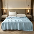 thumbnail image 1 of Cool Summer Quilt Refreshing Air-conditioned Quilt, Super Soft Lightweight Polyester Bedding, All Season Double Sided Quilt for Home, SouMaox, 1 of 6
