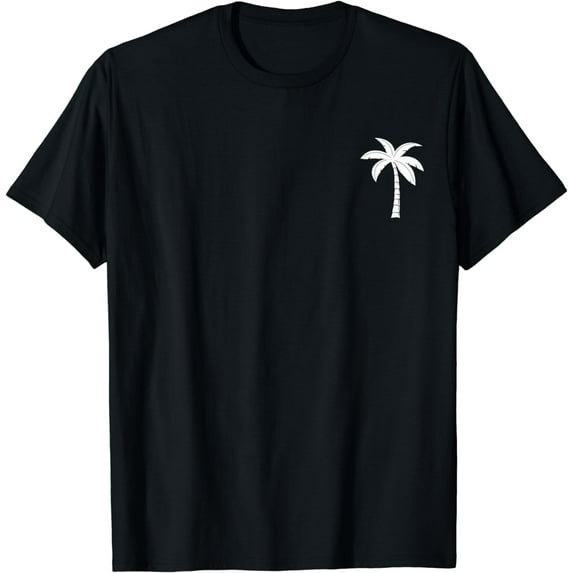 Cool Summer Vacation Men Women Beach Palm Tree T-Shirt