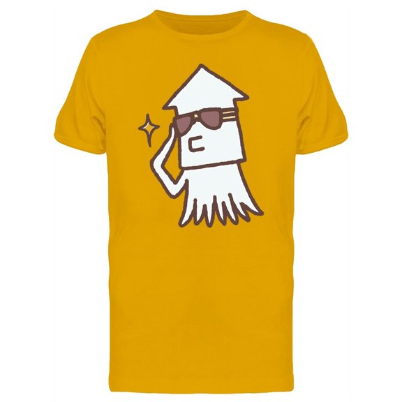 Cool Sunglasses Squid Doodle T-Shirt Men -Image by Shutterstock, Male Small