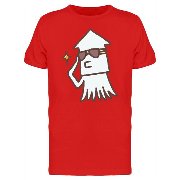 Cool Sunglasses Squid Doodle T-Shirt Men -Image by Shutterstock, Male x-Large