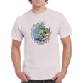 thumbnail image 1 of Cool Surfer Crocodile T-Shirt Men -Smartprints Designs, Male Large, 1 of 4