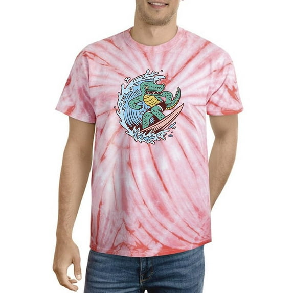 Cool Surfer Crocodile Tie Dye Cyclone Men -Smartprints Designs, Male Small