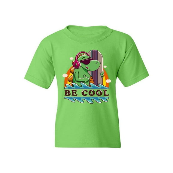 Cool Surfer Dinosaur T-Shirt Juniors -Image by Shutterstock,  x-Small