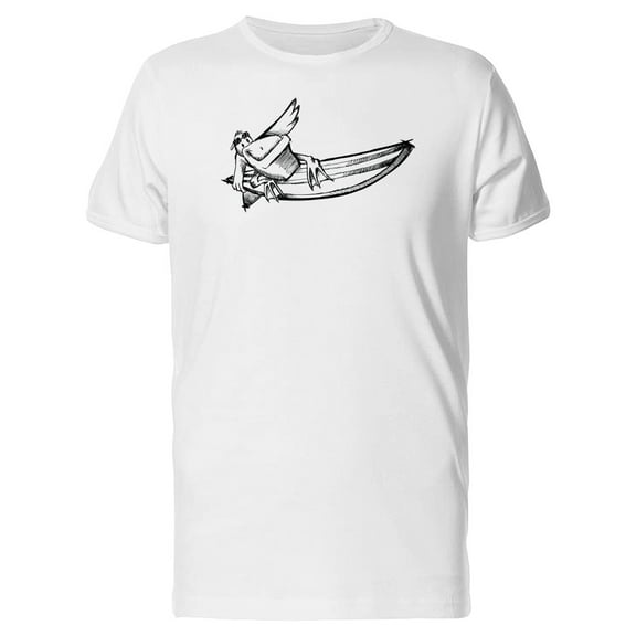 Cool Surfer Pelican Sketch Tee Men's -Image by Shutterstock