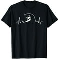 thumbnail image 1 of Cool Surfing For Men Women Surfer Surfboard Beach Heartbeat T-Shirt, 1 of 5