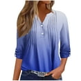 Cool Sweatshirts Womens Fashion Solid Long Sleeve Blouse Buttons V Neck Casual Tops Basic Tops
