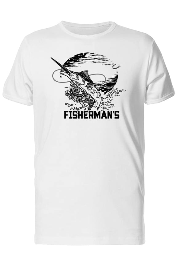 Cool Swordfish Logo T-Shirt Men -Image by Shutterstock, Male 4X-Large