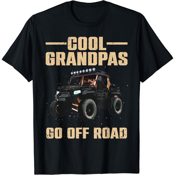 Cool SxS Design For Grandpa Men Off Road Ride UTV SxS Riding T-Shirt