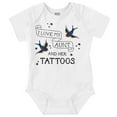 thumbnail image 1 of Cool Tattooed Aunt Cute Niece Nephew Romper Boys or Girls Infant Baby Brisco Brands 18M, 1 of 6