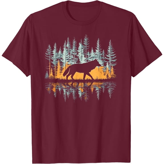 Cool Tees Graphic Wolf Nature Unisex T-Shirt for Men Women Kids Toddler