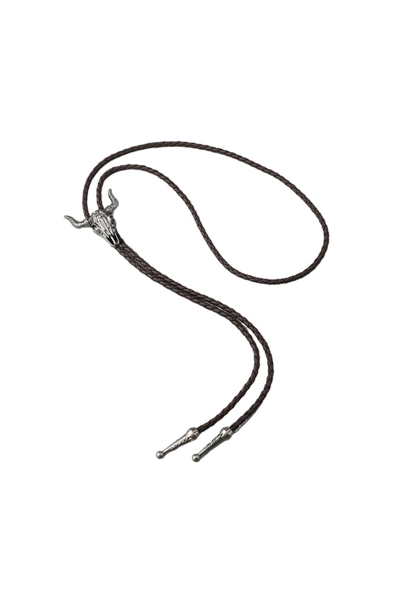 Cool Tie Necktie Braided Shoestring Tie Western Necktie Necklace Male Rodeos Costume Accessory