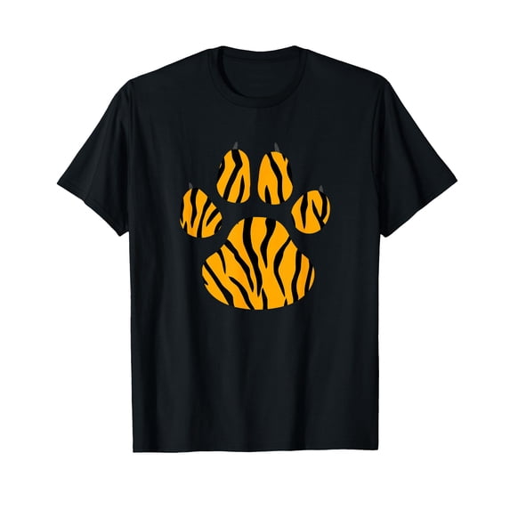Cool Tiger Print Paw Design T-Shirt for Animal Lovers and Fashion Enthusiasts