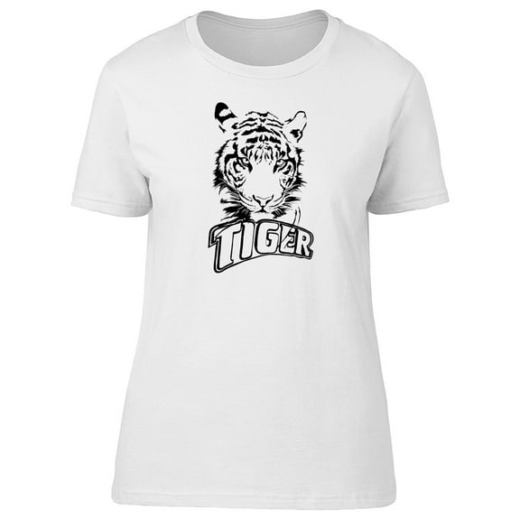 Cool Tiger Sketch T-Shirt Men -Image by Shutterstock, Male Medium
