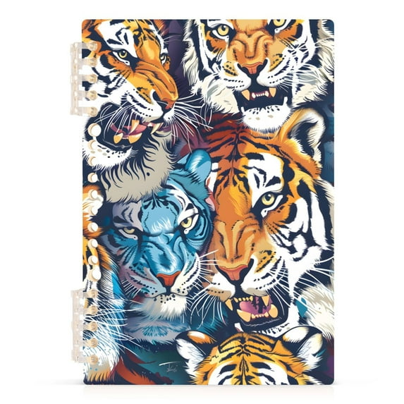 Cool Tigers Spiral Journal Notebook College Ruled Notebook 8.3" x 5.7" A5 Lined Thick Paper Page