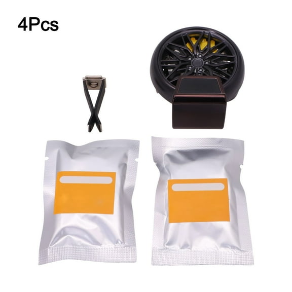 Cool Tire Outlet Car Aromatherapy Solid Balm Wheel Hub Interior Decoration Black