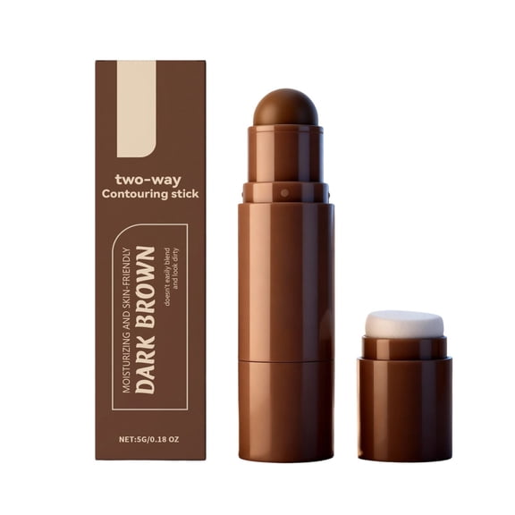 Cool Toned Contour Stick, Smooth Blendable Matte Face Bronzer Stick, Cool Toned Grey Brown Contour Makeup, Waterproof Long-Lasting Face Nose SculNose Contouring Shape Natural-Looking Shadows