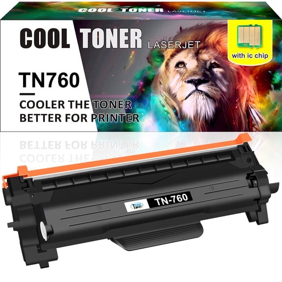 Cool Toner 1-Pack Compatible Toner Cartridge for Brother TN-760 TN-730 TN760 TN 760 for HL-L2350DW HL-L2395DW HL-L2390DW HL-L2370DW MFC-L2750DW MFC-L2710DW DCP-L2550DW Printer(Black)