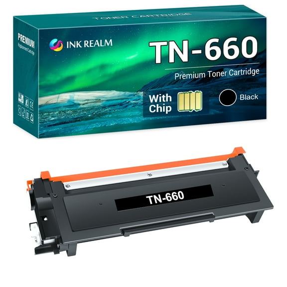 Ink realm 1-Pack Compatible Toner Cartridge for Brother TN660 TN-660 TN-630 TN630 HL-L2300D HL-L2320D HL-L2380DW L2340DW DCP-L2540DW DCP-L2520DW MFC-L2700DW MFC-L2700DWR Printer Ink Black