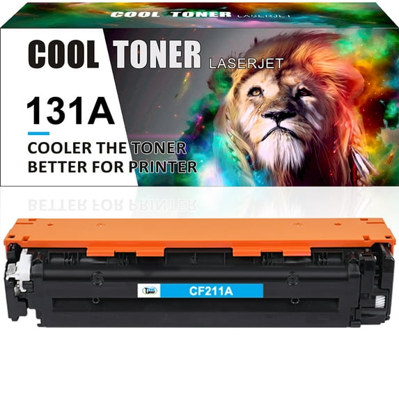 Cool Toner 1-Pack Compatible Toner Replacement for HP CF211A LaserJet Pro 200 Color M251n M251nw, MFP M276n M276nw Pritner Ink Cyan