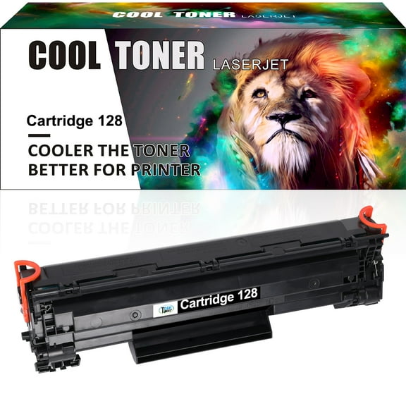 Cool Toner 1-Pack Compatible Toner for Canon 128 for Canon LBP6200D ImageClass MF4570 MF4770N MF4450 D530 D550 Printers Black