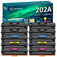 thumbnail image 1 of Cool Toner 10-Pack Compatible Toner for CF500A CF501A CF502A CF503A Color LaserJet Pro M254dw M254dn M254nw, MFP-M281fdw MFP-M281fdn MFP-M281cdw MFP-M280nw 4x Black, 2x Cyan, 2x Magenta, 2x Yellow, 1 of 8
