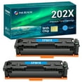 thumbnail image 1 of Ink realm 2-Pack Compatible Toner Replacement for HP CF501X Color LaserJet Pro M254dw M254dn M254nw, MFP-M281fdw MFP-M281fdn MFP-M281cdw MFP-M280nw Prinet Cyan, 1 of 10
