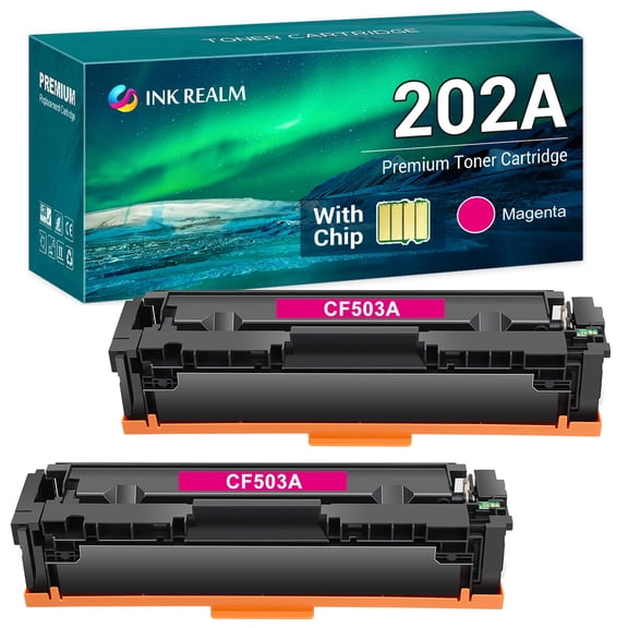 Ink realm 2-Pack Compatible Toner Replacement for CF503A Color LaserJet Pro M254dw M254dn M254nw, MFP-M281fdw MFP-M281fdn MFP-M281cdw MFP-M280nw Printer Ink Magenta