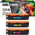 thumbnail image 1 of Cool Toner 3-Pack Compatible Toner Replacement for HP CF211A CF212A CF213A LaserJet Pro 200 Color M251n M251nw, MFP M276n M276nw Pritner Ink Cyan, Magenta, Yellow, 1 of 6