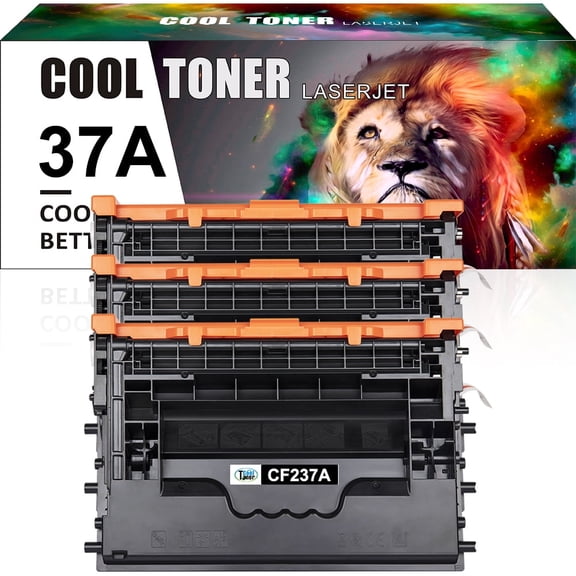 Ink realm 37A Toner 3-Pack Compatible for HP 37A Black Toner Cartridges for HP 37A CF237A for HP M607 M608 M609 M607n M607dn M608n M608dn M608x M609dn M631h M631dn M632h M632fht M632z M633fh