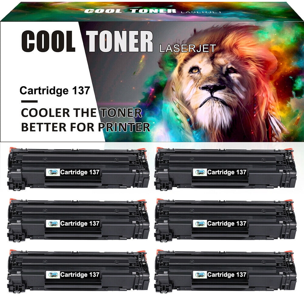Cool Toner 6Pack Compatible Canon 137 CRG137 Toner Cartridge