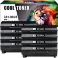 thumbnail image 1 of Cool Toner 8-Pack Compatible Toner Replacement for Dell 331-9805 Used for Dell B2360d B2360dn B3460dn B3465dn B3465dnf Laser Printer Ink Black, 1 of 6