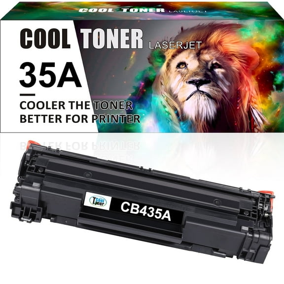 Cool Toner Compatible 35A Toner Cartridge for HP 35A CB435A for HP Laserjet P1005 P1006 P1007 P1008 P1009 Printer Ink (Black, 1-Pack)