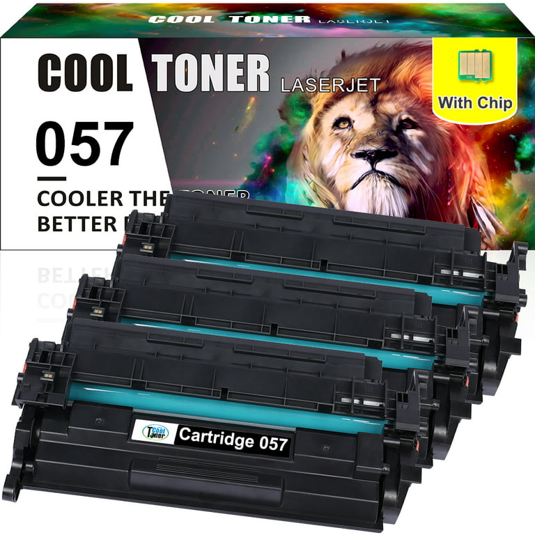 Cool Toner Compatible Toner Cartridge Replacement for Canon 057 057H Toner  Cartridge Work with ImageCLASS MF445dw MF455dw MF448dw LBP226dw LBP227dw  MF445 Printer Ink Black, 3-Pack 
