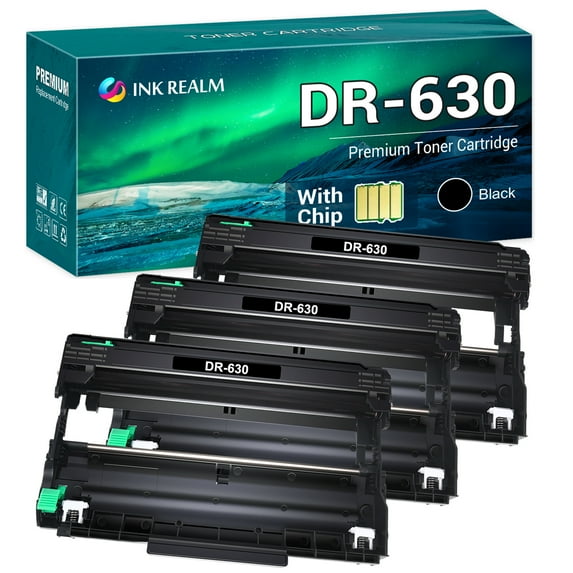Cool Toner Compatible Drum Unit Replacement for Brother DR-630 HL-L2300D HL-L2305W HL-L2315DW HL-L2320D HL-L2340DW HL-L2360DW HL-L2380DW DCP-L2520DW DCP-L2540DW MFC-L2685DW(Black, 3-Pack)