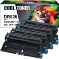 thumbnail image 1 of Ink realm Compatible Drum Unit Replacement for Brother DR-820 HL-L6200DW MFC-L5850DW MFC-L5900DW MFC-L6700DW MFC-L5800DW HLL6200DW HL-L5200DW HLL5100DN Black, 4-Pack, 1 of 8