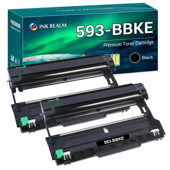 Cool Toner Compatible Drum Unit Replacement for Dell 593-BBKE Drum Unit (Black, 2-Pack)