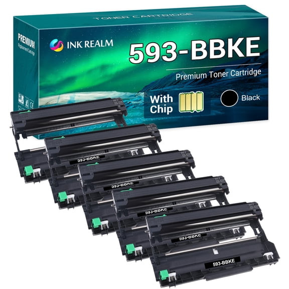 Cool Toner Compatible Drum Unit Replacement for Dell 593-BBKE use with E310dw E515dn E515dw E514dw Printers(Black, 5-Pack)