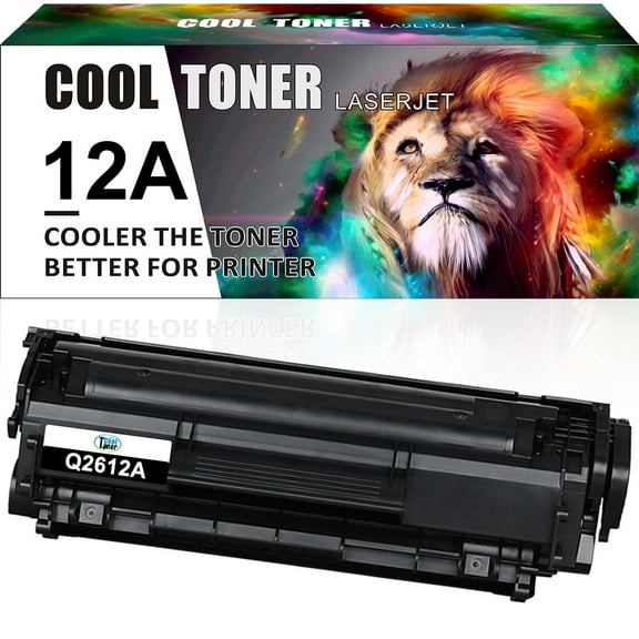 Ink realm Compatible for HP 12A Toner Cartridges 12A Q2612A HP Laserjet 1020 1012 1022 1010 1018 1022n 3050 3015 3055 3030 3052 M1005MFP M1319F Printer Ink Black, 1-Pack