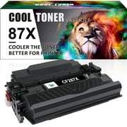 Cool Toner Compatible Jumbo Toner Printer Ink for HP CF287X 87X CF287A 87A M506 M506dn M506n M506x M501n M501dn MFP M527 series M527f M527dn Printer Ink (Black, 1-Pack)