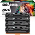 thumbnail image 1 of Cool Toner Compatible Toner Replacement for HP 202X 202A CF500X Toner Cartridge Pro MFP M281fdw M254dw M281cdw M281 M281dw M280nw Printer(Black, 4-Pack), 1 of 8