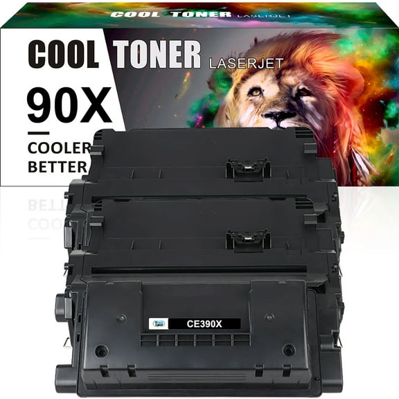Cool Toner Compatible Toner Replacement for HP CE390X LaserJet Enterprise M4555 MFP series LaserJet Enterprise 600 M602 series 600 M603n M603dn Printer Ink (Black,2-Pack)