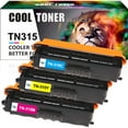 thumbnail image 1 of Cool Toner Compatible Toner Cartridge for Brother TN315 TN-315 (CMY, 3-Pack), for use with Brother HL-4150CDN MFC-9970CDW HL-4570CDWT MFC-9460CDN MFC-9560CDW Printer, 1 of 10