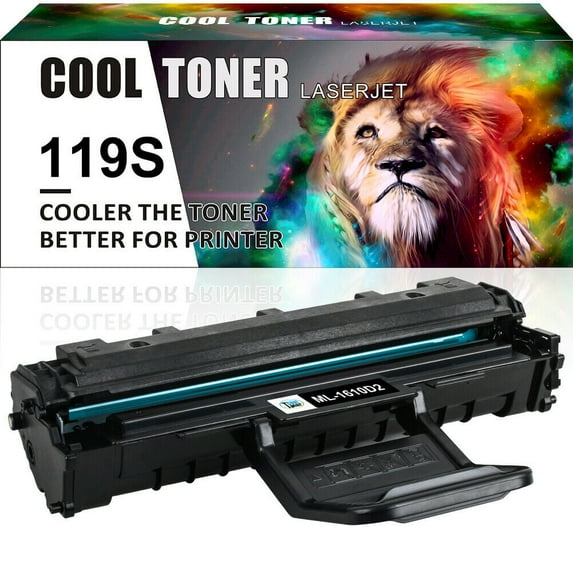 "Cool Toner Compatible Toner Cartridge Printer Ink for Samsung ML-1610D2 for ML1610 ML2010 ML2015 ML2510 ML2570 SCX4321 SCX4521 Printer Ink (Black, 1-Pack)"
