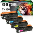 thumbnail image 1 of Cool Toner Compatible Toner Cartridge Replacement for Brother TN-336 TN-336BK TN-336C TN-336Y MFC-L8850CDW MFC-L8600CDW HL-L8350CDW L8250CDN L8350CDWT Printer (Black, Cyan, Magenta, Yellow, 4-Pack), 1 of 10