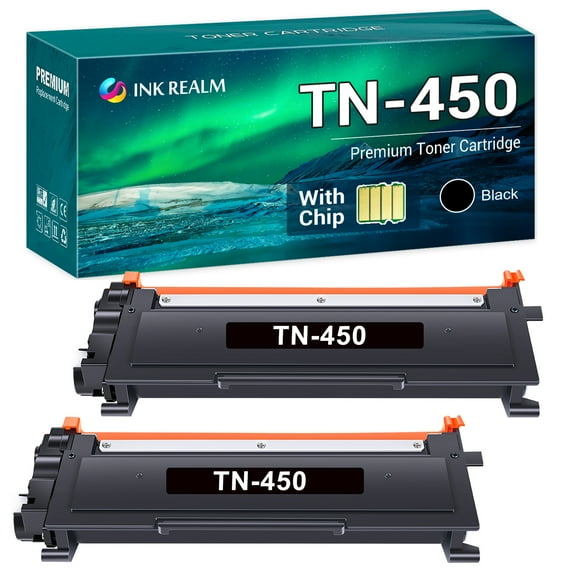 Cool Toner Compatible Toner Cartridge Replacement for Brother TN-450 for Brother HL-2270DW HL-2280DW MFC-7360N MFC-7860DW DCP-7065DN HL-2240 FAX-2940 Printer (Black, 2-Pack)