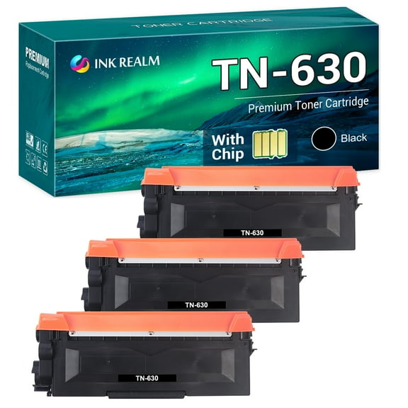 Ink realm Compatible Toner Cartridge Replacement for Brother TN-630 with HL-L2380DW HL-L2320D HL-L2300D HL-L2340DW HL-L2305W DCP-L2540DW Printer (Black, 3-Pack)